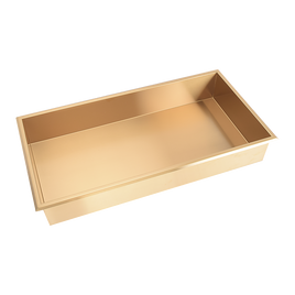 641 x 336 x 101mm Shower Niche Single Shelf Organizer No Tile Needed in Gold