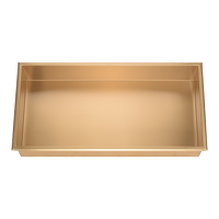 641 x 336 x 101mm Shower Niche Single Shelf Organizer No Tile Needed in Gold