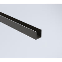 130cm Frameless Glass Sliding Shower Door with Black Rail and Hardware