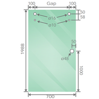 130x90cm Frameless Glass Sliding Corner Shower – With Black Rail and Wall channel for Contemporary Bathrooms