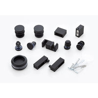 130x90cm Frameless Glass Sliding Corner Shower – With Black Rail and Wall channel for Contemporary Bathrooms