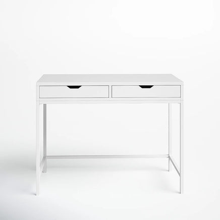White Computer Desk – Modern PC Laptop Table for Gaming, Home Office, or Study Space Furniture