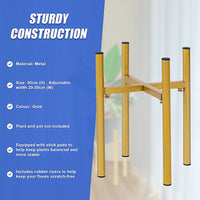 Metal Plant Stand Adjustable Indoor