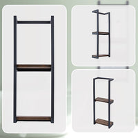 Stylish Bathroom Towel Storage Rack with Wooden Shelves