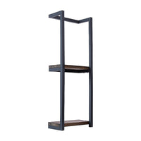 Stylish Bathroom Towel Storage Rack with Wooden Shelves