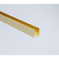 70cm Reeded Single Shower Glass Screen with Gold Wall Channel & Square Pole