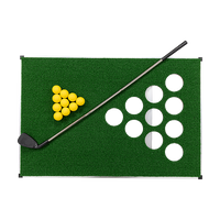 Golf Cornhole Game With Chipping Mats, Golf Balls, Putters