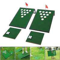 Golf Cornhole Game With Chipping Mats, Golf Balls, Putters