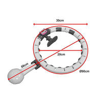 Weighted Hoola Hoop for Adults Weight Loss Exercise 2 in 1 Abdomen Massage Fitness