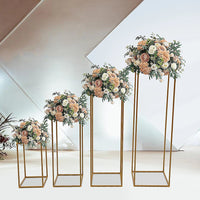 Gold Metal Flower Stand