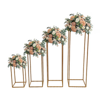 Gold Metal Flower Stand