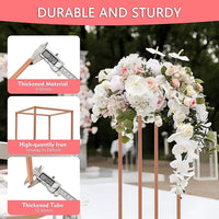 Rose Gold Metal Flower Stand