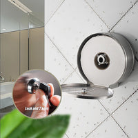 Brushed Stainless Steel Wall Mounted Toilet Paper Towel Dispenser