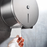 Brushed Stainless Steel Wall Mounted Toilet Paper Towel Dispenser