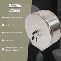 Brushed Stainless Steel Wall Mounted Toilet Paper Towel Dispenser