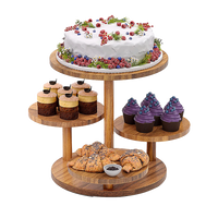 4 Tier Round Dessert Stand Tower Cake Cupcake Display