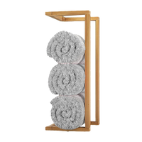Wall Towel Rack for Rolled Towels Bathroom Storage
