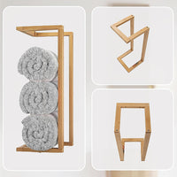 Wall Towel Rack for Rolled Towels Bathroom Storage