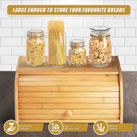 Bamboo Bread Box Kitchen Storage