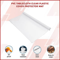 PVC Tablecloth Clear Plastic Cover Protector Mat