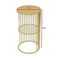 Round Side Table Bedside Bedroom Lounge Furniture