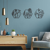 3pc Metal Art Wall Décor