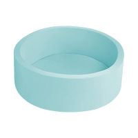 Round Ball Pit Playpen Enclosure – Safe Blue Play Area for Babies and Toddlers, Indoor or Outdoor