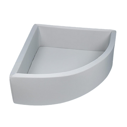 Corner Ball Pit Playpen Enclosure – Safe Grey Play Area for Babies and Toddlers, Indoor or Outdoor