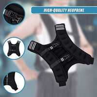 10KG Weighted Vest Top Gym Exercise Fitness Strength Sports Training Weight Loss