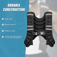 10KG Weighted Vest Top Gym Exercise Fitness Strength Sports Training Weight Loss