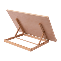 A2 Art & Craft Easel Table Wooden Drawing Board Artist Adjustable WorkStation