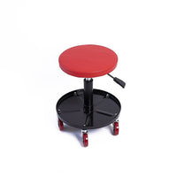 Rolling Shop Stool Mechanics Garage Stool Adjustable Work Seat Creeper