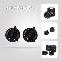 2x20cm 500kg Vacuum Suction Cup Glass Lifter Granite Sucker Pump Lift Heavy Duty