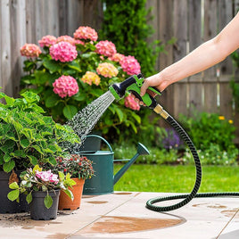 30m Heavy Duty Expandable Flexible Garden Hose with Water Spray Nozzle