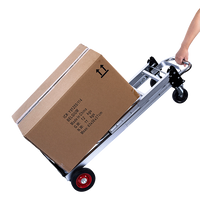 Hand Truck 2 in 1 Folding Dolly Cart 180kg Capacity Heavy Duty Aluminium