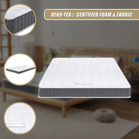 Double Memory Foam Mattress – OEKO-TEX Textile & CertiPUR-US Certified Foam