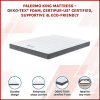 King Memory Foam Mattress – OEKO-TEX Textile & CertiPUR-US Certified Foam