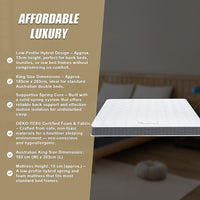 PALERMO King Memory Foam Mattress - OEKO-TEX & CertiPUR-US Certified