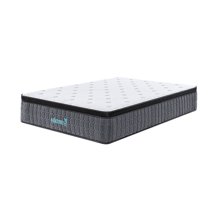 Mattress King Single Euro Top Pocket Spring Motion Isolation CertiPUR-US Certified