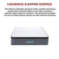 Mattress Double Euro Top Pocket Spring Motion Isolation CertiPUR-US Certified