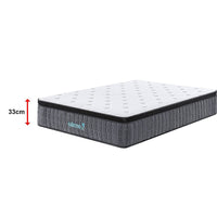 Mattress Double Euro Top Pocket Spring Motion Isolation CertiPUR-US Certified