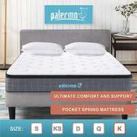 King Euro Top Pocket Spring Mattress – Motion Isolation Comfort with CertiPUR-US Certified Foam Layers