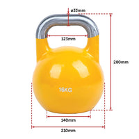 16kg Pro-Grade Steel Kettlebell – Heavy Duty Strength Training