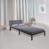 Single Metal Bed Frame Full Steel Heavy Duty