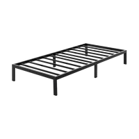 Single Metal Bed Frame Full Steel Heavy Duty