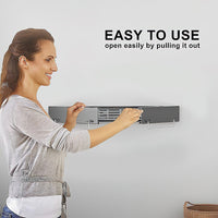 Collapsible Laundry Drying Rack – Wall Mounted Clothes Airer for Indoor or Outdoor