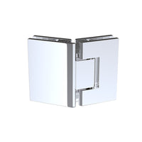 90cm Frameless Diamond Shower Screen with Chrome Brackets and SS Hinges