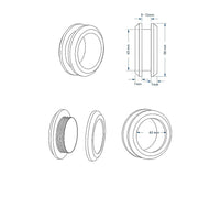 90cm Frameless Diamond Shower Screen with Chrome Channels and SS Hinges & Round Handle