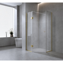 100cm Frameless Diamond Shower Screen with Chrome Channels and SS Hinges