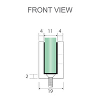 120x120cm Corner Frameless Shower Screen with Chrome Brackets and SS Hinges, Round Handle